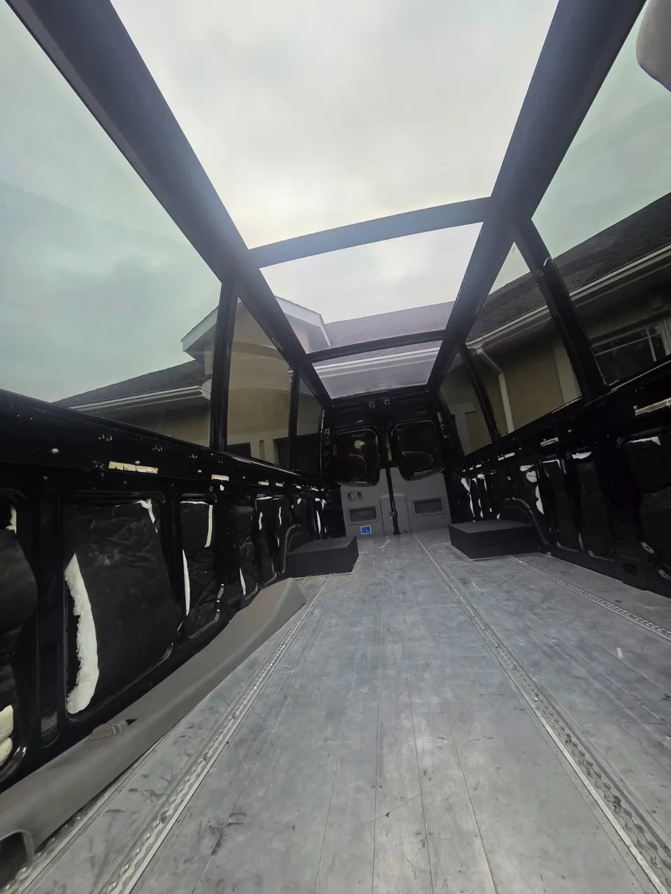 Interior and glass roof