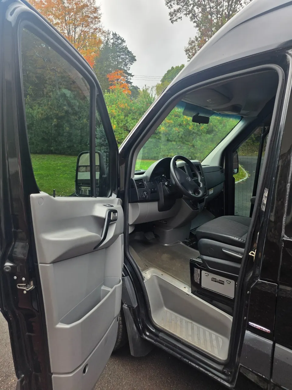 Driver's door and seat